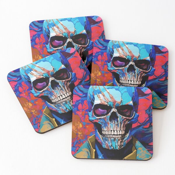Item preview, Psychedelic Skull #8 designed and sold by mrbribe.