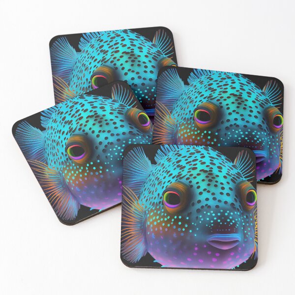 Item preview, Neon Lighted Sea Life - Under The Sea Pufferfish designed and sold by mcmtdesigns.