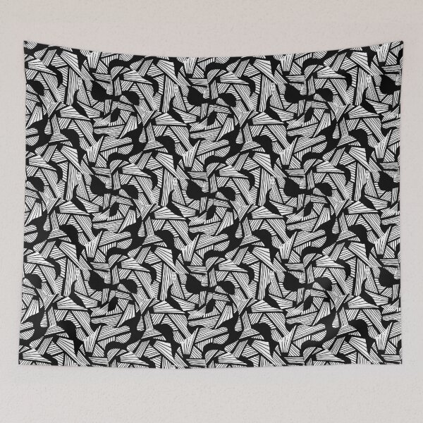 Item preview, Striped Forms: An Organic Forms and Lines Pattern with Geometric Forms and Stripes 1 designed and sold by Nexus963.
