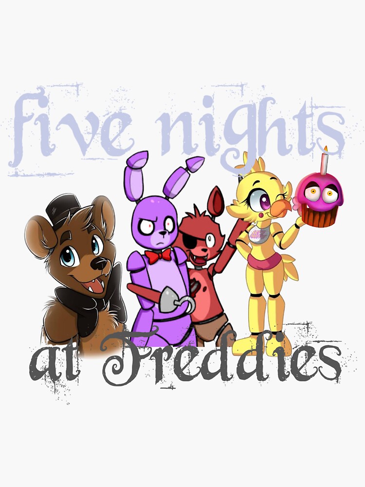 Five Nights at Freddy's 2 Sticker for Sale by art of AJA