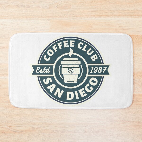 Item preview, Coffee Club San Diego Established in 1987 Retro 80s Style Design designed and sold by RetroDesignsNW.
