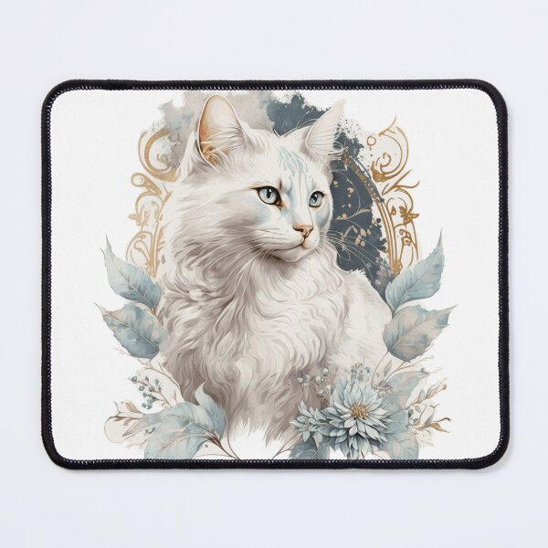 Item preview, Turkish Angora Cat Portrait designed and sold by faithsdesign.