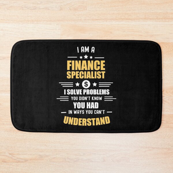 Item preview, I am a finance specialist (White Font) - Finance Puns designed and sold by Vaishnavi Deo.