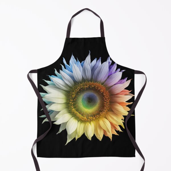 Artikelvorschau, Vibrant Rainbow Sunflower * Hand-Painted Watercolor Design entworfen und verkauft von francodelgrando.