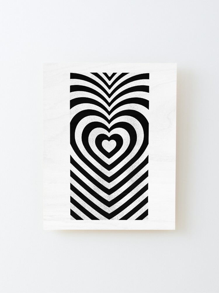 Dark Wood Heart Wall Decor