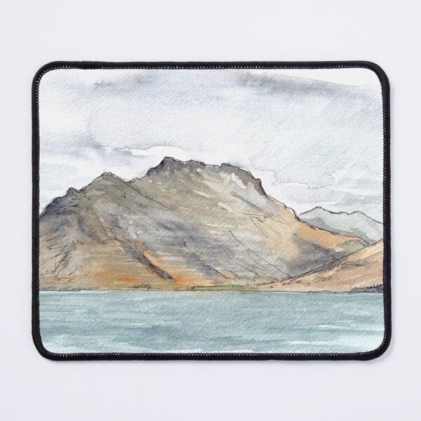 Item preview, Bayonet Peaks - Lake Wakatipu Watercolour designed and sold by Tom Napper Design.