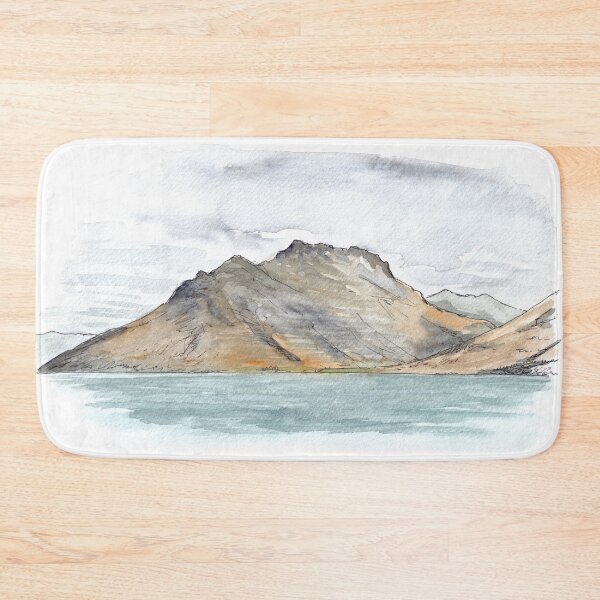 Item preview, Bayonet Peaks - Lake Wakatipu Watercolour designed and sold by Tom Napper Design.