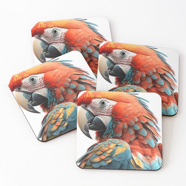 Item preview, Scarlet Macaw Portrait  designed and sold by PharaohofSedona.
