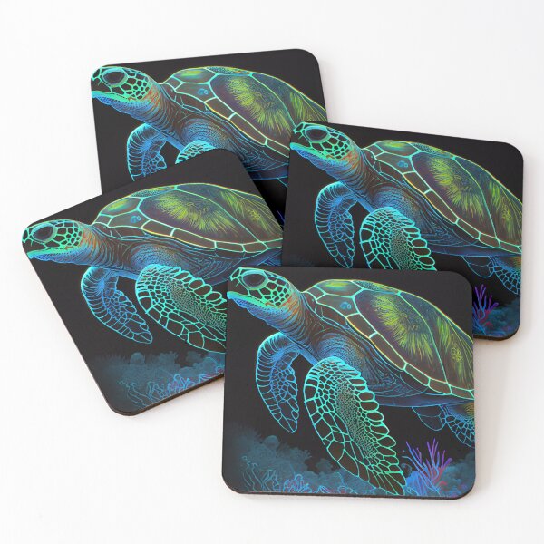 Item preview, Shimmering Shell - Turtle Under The Sea designed and sold by mcmtdesigns.