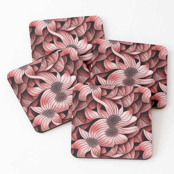 Item preview, Floral design seamless red pattern collection 03 designed and sold by GeoffBeattie.