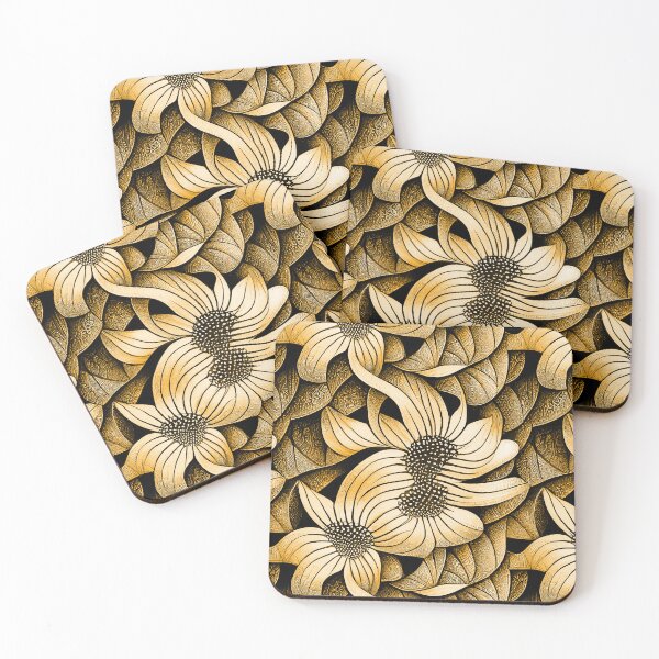 Item preview, Golden Floral design seamless pattern collection 03 designed and sold by GeoffBeattie.