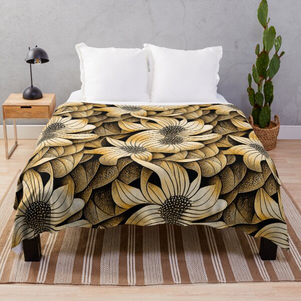 Item preview, Golden Floral design seamless pattern collection 03 designed and sold by GeoffBeattie.