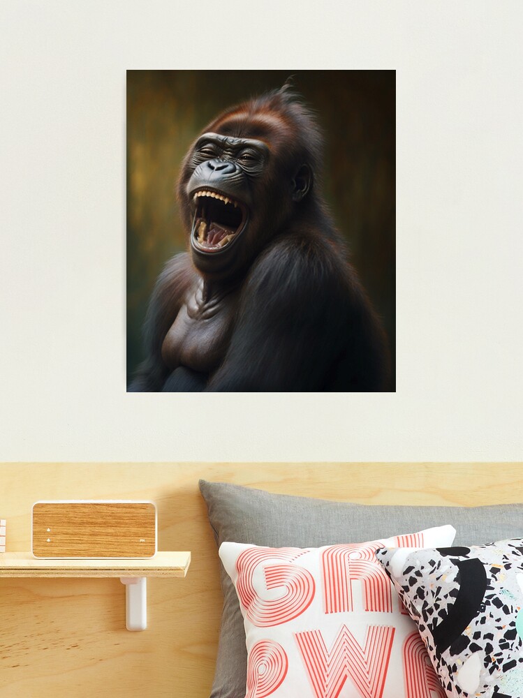  Funny Gorilla Gifts and Accessoires Ape Primate Silverback Life  is Better with Gorillas Throw Pillow, 16x16, Multicolor : Home & Kitchen