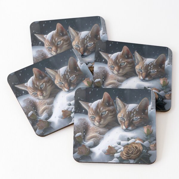 Item preview, Abyssinian Cats Frozen designed and sold by Nocturne  Paws.