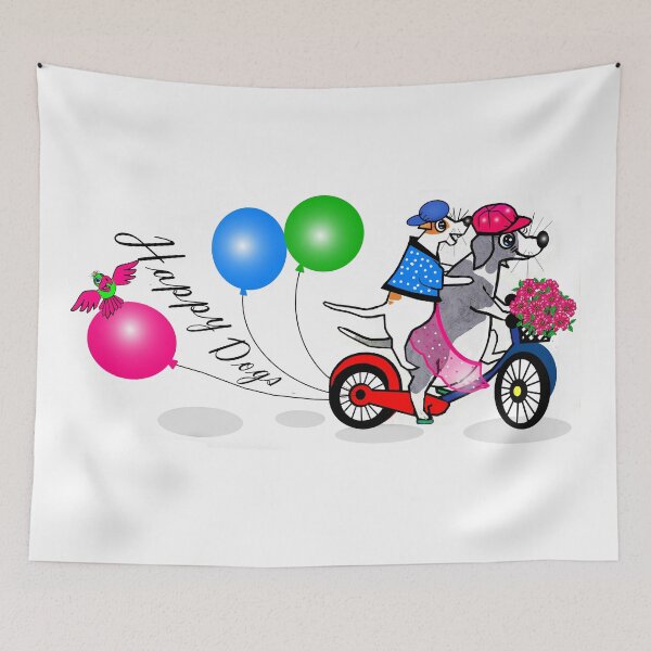 Item preview, Happy Dogs  designed and sold by Shirley cute art .