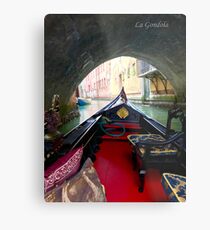 La Gondola in Venezia Metal Print