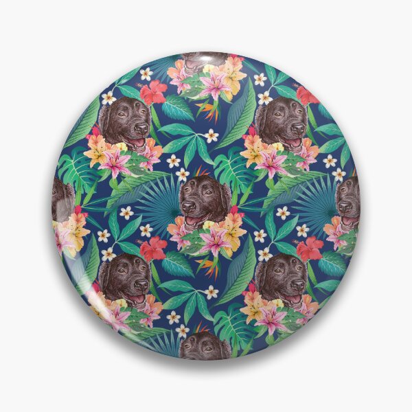 Item preview, Tropical Chocolate Labrador Retriever  designed and sold by lulupetart.