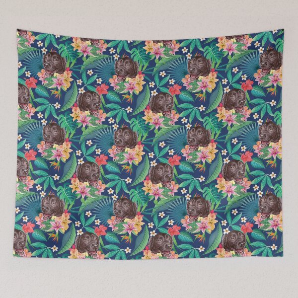 Item preview, Tropical Chocolate Labrador Retriever  designed and sold by lulupetart.