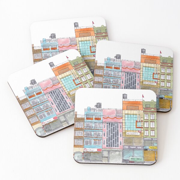 Item preview, Escena callejera de Katmandú - Acuarela de Nepal designed and sold by Tom Napper Design.