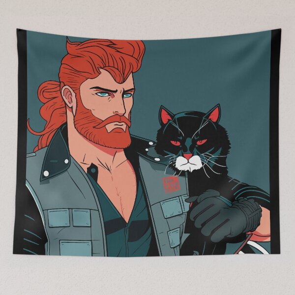 Item preview, Ginger Cat Dad with Beard designed and sold by Tanis-Tweedale.