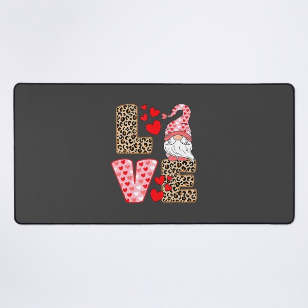 Item preview, Valentines Day Cute Love Heart Gnome Leopard Cheetah Print designed and sold by staceyhoncht.