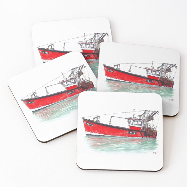 Item preview, Whitstable Fishing Boat Watercolour designed and sold by Tom Napper Design.