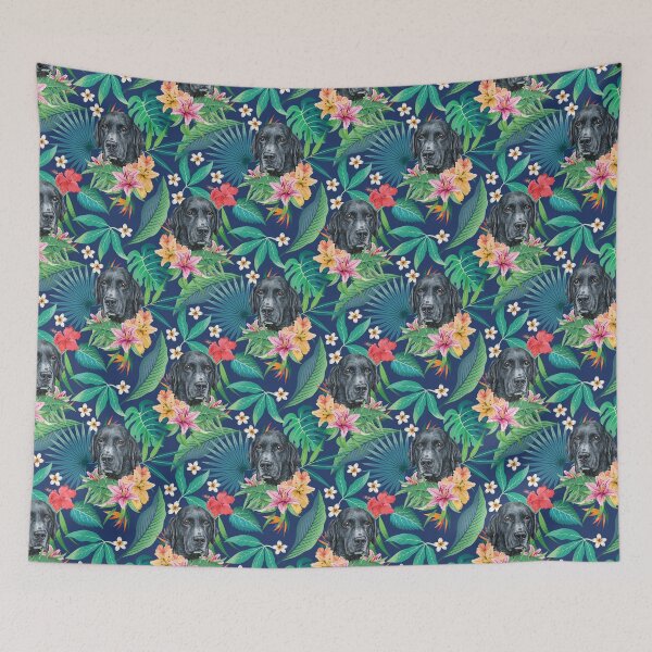 Item preview, Tropical Black Labrador Retriever  designed and sold by lulupetart.