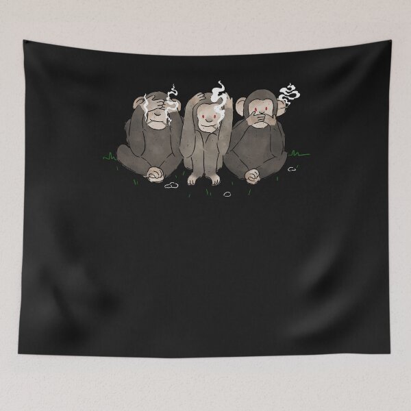 Item preview, 3 smoking monkeys designed and sold by ChrisFeil.