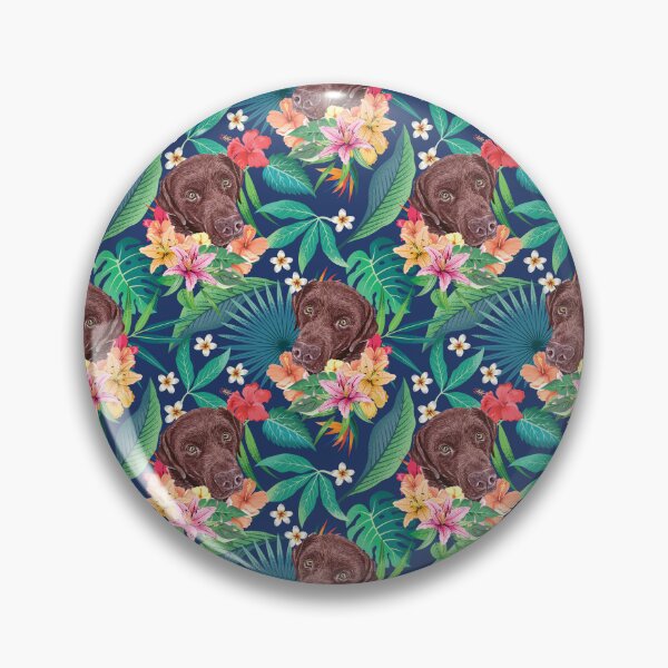 Item preview, Tropical Chocolate Labrador Retriever 2 designed and sold by lulupetart.