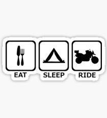 Eat - Sleep - Ride - Adventure Rider (black) Sticker
