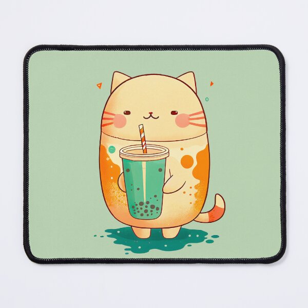 Item preview, Cat Boba Tea Bubble Tea Anime Kawaii designed and sold by JOLI Design.