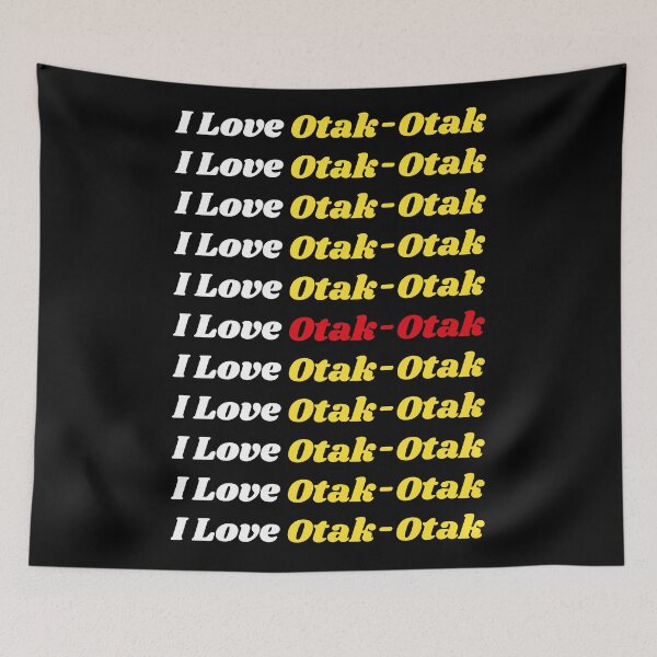 Item preview, 'I Love Otak-Otak' Malay Cuisine - Delicious Food Text Based Design designed and sold by Ridiculam Toga.
