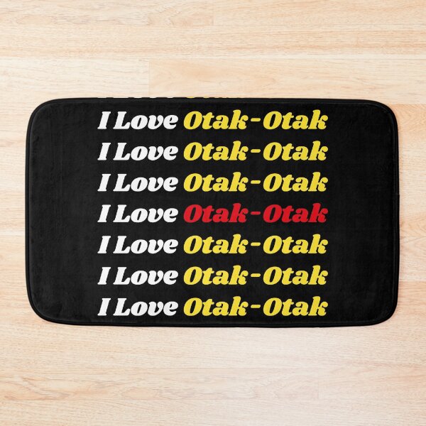 Item preview, 'I Love Otak-Otak' Malay Cuisine - Delicious Food Text Based Design designed and sold by Ridiculam Toga.
