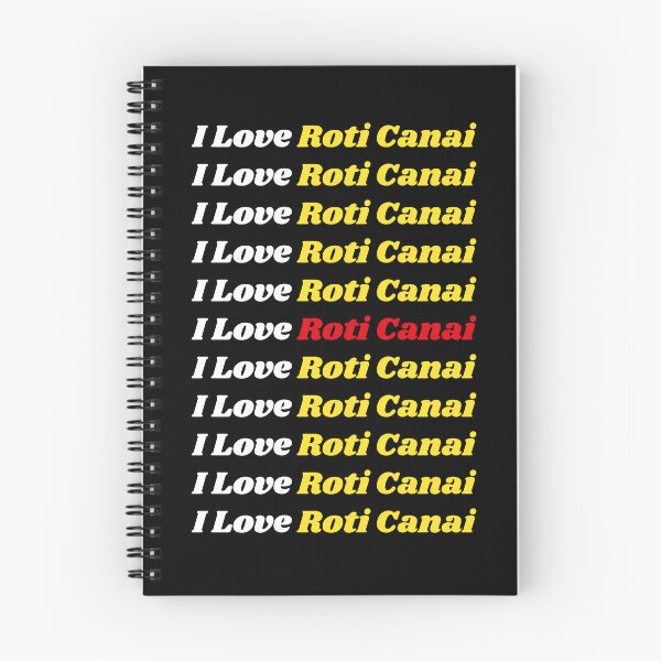 Item preview, 'I Love Roti Canai' Malay Cuisine - Delicious Food Text Based Design designed and sold by Ridiculam Toga.