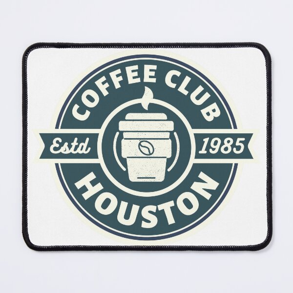 Item preview, Coffee Club Houston Established in 1985 Retro 80s Style Design designed and sold by RetroDesignsNW.