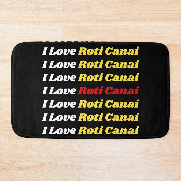 Item preview, 'I Love Roti Canai' Malay Cuisine - Delicious Food Text Based Design designed and sold by Ridiculam Toga.