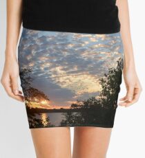 Sunset Across Mozingo Lake Mini Skirt