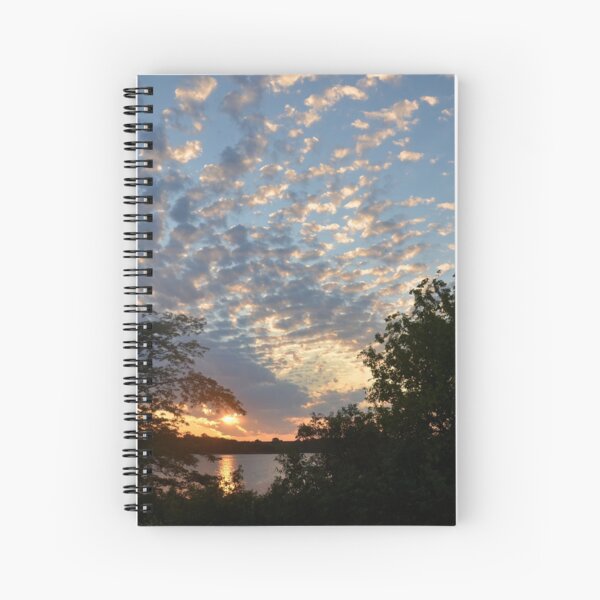 Sunset Across Mozingo Lake Spiral Notebook