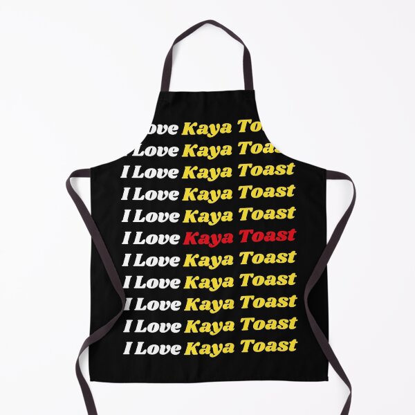 Item preview, 'I Love Kaya Toast' Malay Cuisine - Delicious Food Text Based Design designed and sold by Ridiculam Toga.