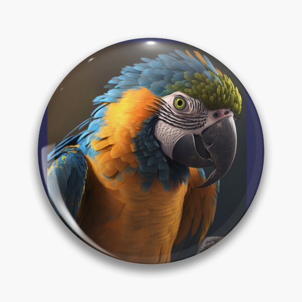 Item preview, Blue and Gold Macaw Portrait designed and sold by PharaohofSedona.
