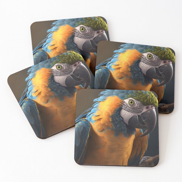 Item preview, Blue and Gold Macaw Portrait designed and sold by PharaohofSedona.