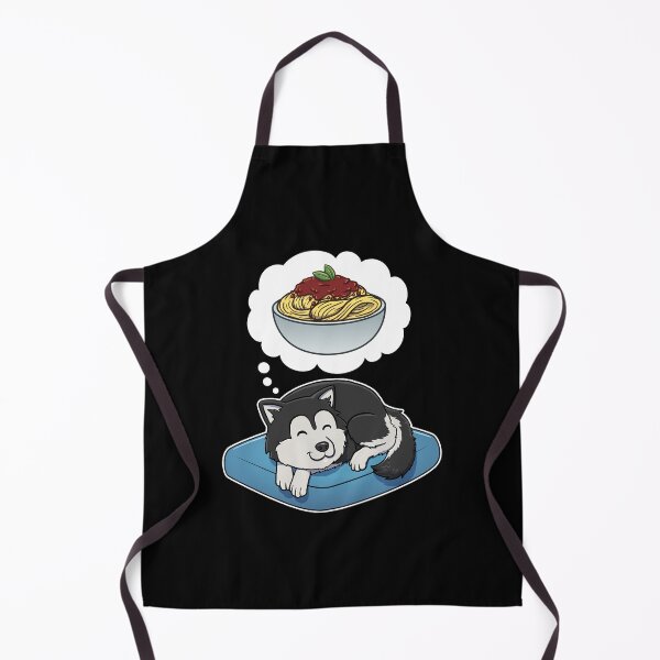 Item preview, Alaskan Malamute dreaming about Spaghetti Bolognese designed and sold by DoggieDelights.