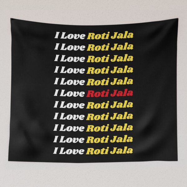 Item preview, 'I Love Roti Jala' Malay Cuisine - Delicious Food Text Based Design designed and sold by Ridiculam Toga.