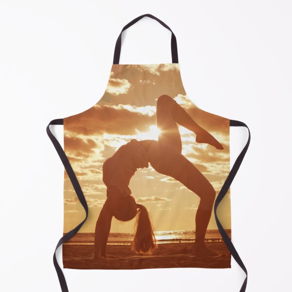Item preview, Girl Sunrise YOGA on Beach designed and sold by LauraHealey.