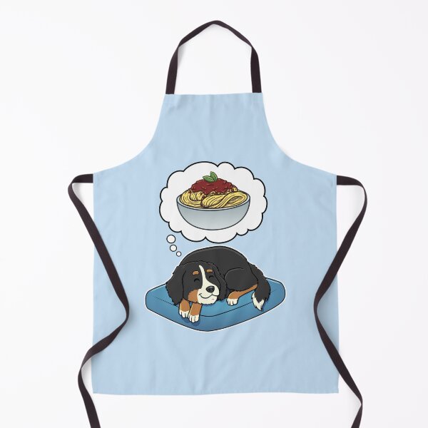 Item preview, Bernese Mountain Dog dreaming about Spaghetti Bolognese designed and sold by DoggieDelights.