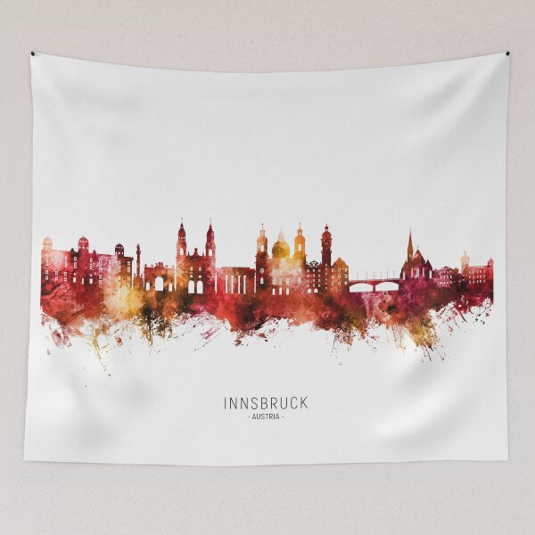 Item preview, Innsbruck Austria Skyline designed and sold by ArtPrints.