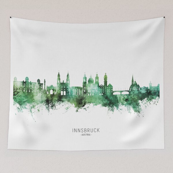 Item preview, Innsbruck Austria Skyline designed and sold by ArtPrints.