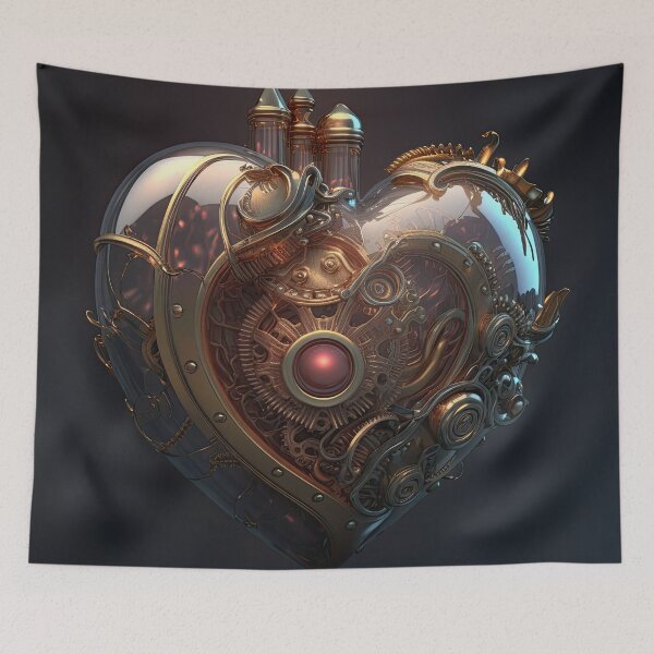 Item preview, Steampunk glass Heart  designed and sold by Ruletattoo.