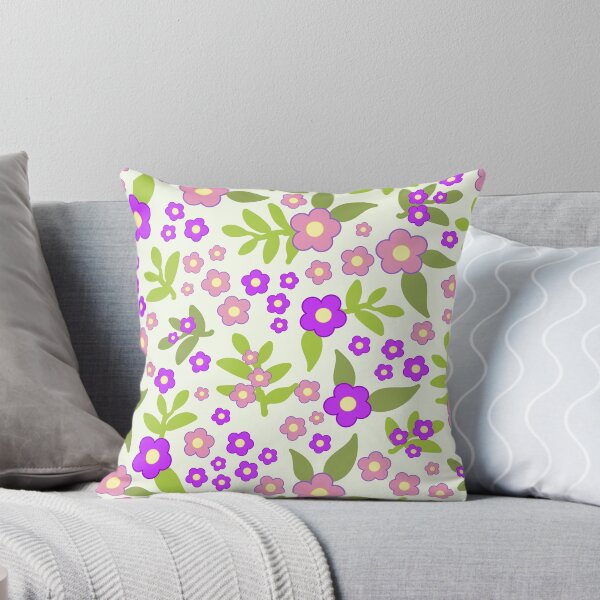 Item preview, Stylish retro pattern with pink flowers designed and sold by DigitalMagShop.
