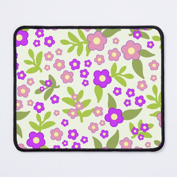 Item preview, Stylish retro pattern with pink flowers designed and sold by DigitalMagShop.